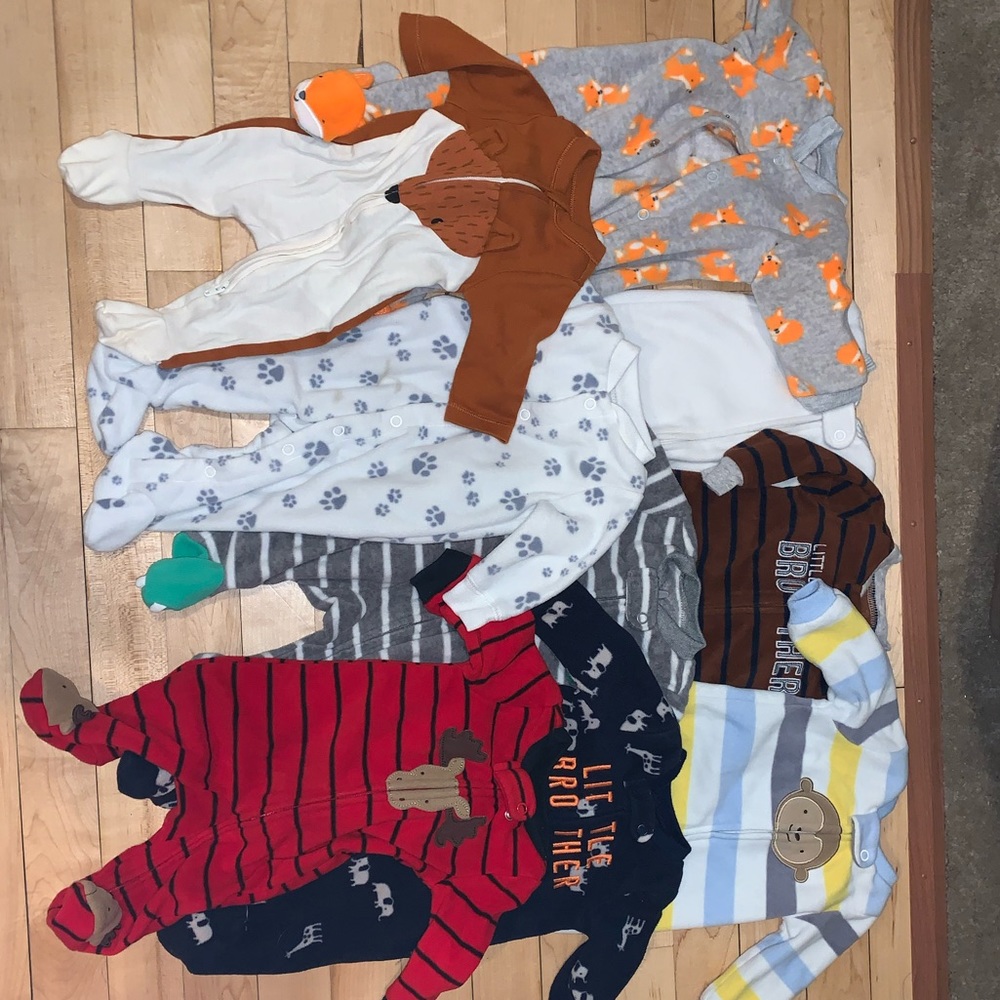 Newborn fleece pjs